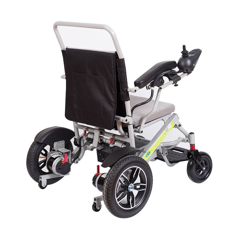 Electric folding aluminum alloy electric narrow arm automatic wheelchair