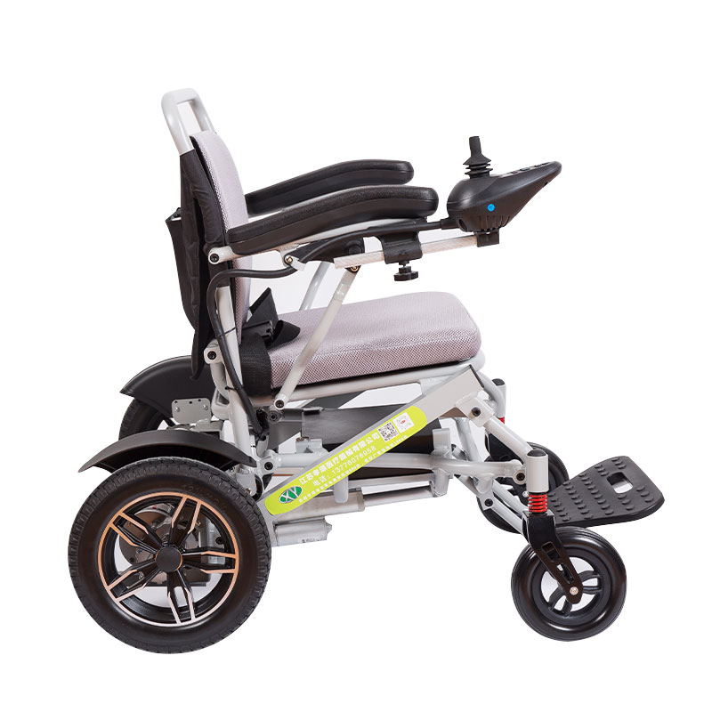 Electric folding aluminum alloy electric narrow arm automatic wheelchair