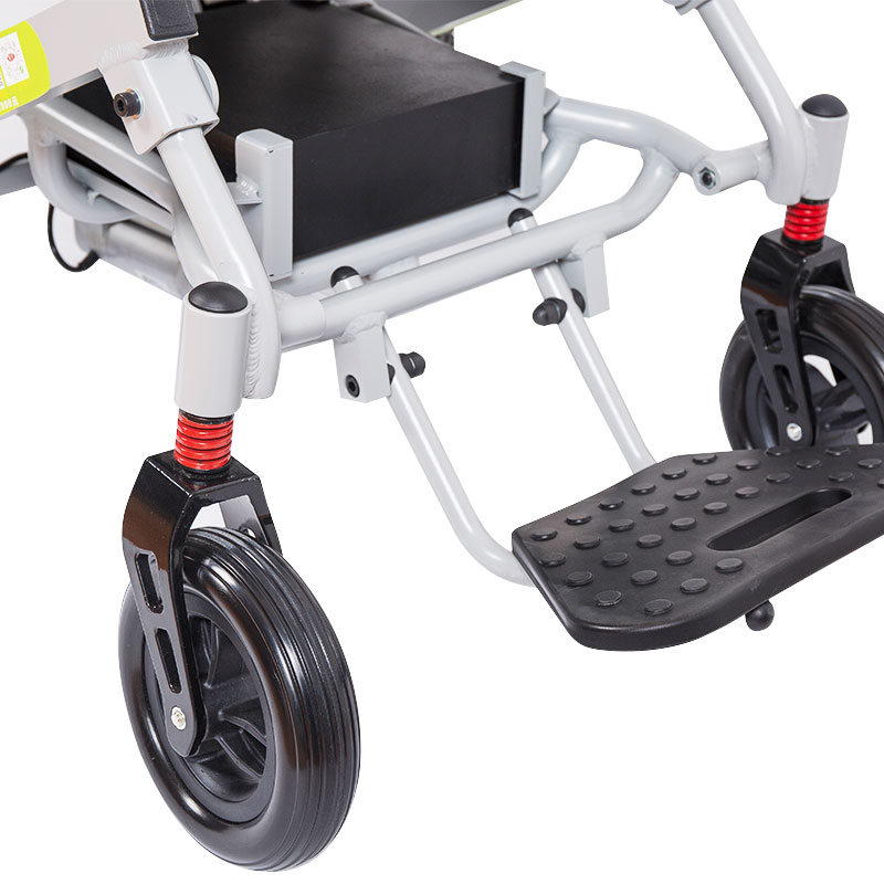 Electric folding aluminum alloy electric narrow arm automatic wheelchair