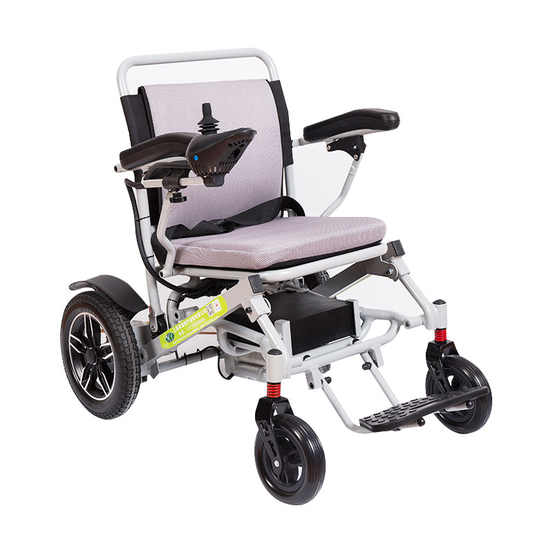 Electric folding aluminum alloy electric narrow arm automatic wheelchair